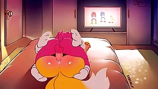 Tails es montado por su culo animación