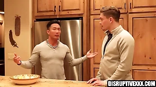 Asian well-pleased celebrity barebacking ambitious hetersexual actor